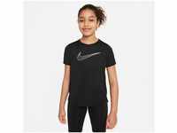 Nike Dri-FIT One Older Girls' Short-Sleeve Training Top (DD7639) black/white