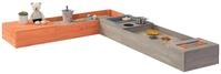 MUDDY BUDDY&reg; Sandkasten Flexy Style, (inkl. Sandkastenvlies), warmgrau - lachs