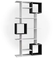 Vicco Raumteiler Cube, Wei&szlig;/Anthrazit, 92 x 187.7 cm, 1-tlg.