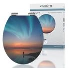 Sch&uuml;tte WC-Sitz POLAR LIGHTS, bruchsicher und kratzfest, Absenkautomatik,