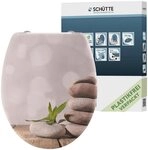 Sch&uuml;tte WC-Sitz STONE PYRAMID, bruchsicher und kratzfest, Absenkautomatik,