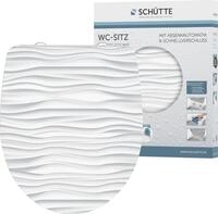 Sch&uuml;tte WC-Sitz White Wave, Duroplast, mit Absenkautomatik und Schnellverschluss,