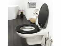 Tiger WC-Sitz Toilettensitz Blackwash Absenkautomatik MDF Schwarz 252030746