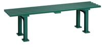 Blome Gartenbank Gartenbank Mono l, 3-Sitzer, Pflegeleichter Kunststoff, Wei&szlig;