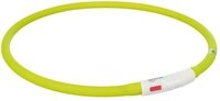 TRIXIE Hundehalsbandleuchte Flash Leuchtring USB - gr&uuml;n - 70 cm/&oslash; 10 mm