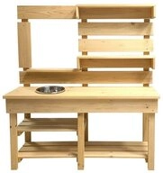 HOME DELUXE Outdoor-Spielk&uuml;che MANDU Tannenholz