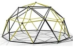 VESKA Kletterger&uuml;st Dome Climber Kinder Kletterkuppel Geodome Metall gelb|grau &Oslash;