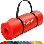 MOVIT Yogamatte Yogamatte 10/15 mm Dicke (1-St) rot 100 cm x 190 cm x 1.5 cm