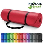 TRESKO Gymnastikmatte rutschfest mit Tragegurt Sportmatte gepolstert, Yogamatte