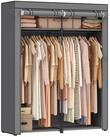 SONGMICS Stoffschrank mit Stangen zum Aufh&auml;ngen, faltbar, 140 x 43 x 174