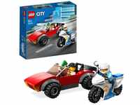 LEGO® Konstruktionsspielsteine Verfolgungsjagd mit dem Polizeimotorrad (60392),