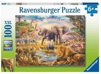 Ravensburger Puzzle Afrikanische Savanne Jigsaw Puzzle, 100tlg. XXL, Puzzleteile