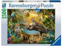Ravensburger Puzzle Leopardenfamilie im Dschungel, 1500 Puzzleteile, Made in...