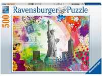 Ravensburger Puzzle Postkarte aus New York, 500 Puzzleteile, Made in Germany,...