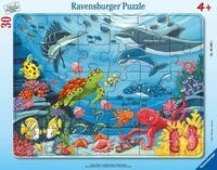 Ravensburger Puzzle Ravensburger Kinderpuzzle - Unten im Meer - 30-48 Teile...,...