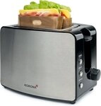KORONA Toaster Doppelschlitztoaster 21250 2-Scheiben-Toaster, 2 Schlitze, f&uuml;r 2