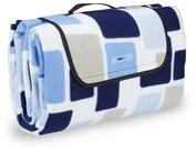 Picknickdecke Muster blau, relaxdays