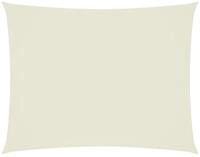 vidaXL Sonnensegel Sonnensegel Oxford-Gewebe Rechteckig 6x8 m Creme, (1-tlg)
