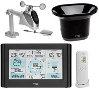 TFA Dostmann WEATHER PRO TFA 35.1161.01 mit Wind und Regenmesser Funkwetterstation