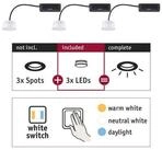 Paulmann LED-Leuchtmittel LED Modul Einbauleuchte Choose Coin 3er-Set White...