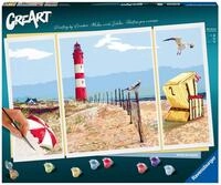Ravensburger Malen nach Zahlen CreArt Premium Triptychon - An der K&uuml;ste