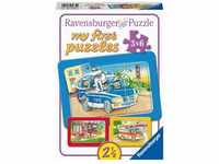 Ravensburger Puzzle Ravensburger Kinderpuzzle - Tiere im Einsatz - 3x6 Teile...,