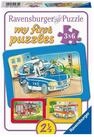 Ravensburger Puzzle Ravensburger Kinderpuzzle - Tiere im Einsatz - 3x6 Teile...,