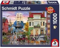 Schmidt Spiele Puzzle SCHMIDT Puzzle Schiff im Hafen 1000 Teile, Puzzleteile