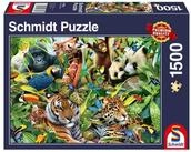 Schmidt Spiele Puzzle Puzzle Kunterbunte Tierwelt, Puzzleteile