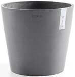 ECOPOTS Blumentopf Ecopots Pflanztopf Amsterdam &Oslash; 30 x 25,4 cm grau