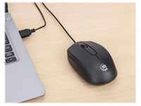 IC INTRACOM MANHATTAN Comfort II Optische USB-Maus schwarz Maus
