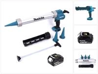 Makita Akku-Kartuschenpistole DCG 180 T1X 18 V 300 / 600 ml + 1x Akku 5,0 Ah - ohne