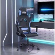 vidaXL Gaming-Stuhl, Gaming-Stuhl Schwarz und Blau Stoff