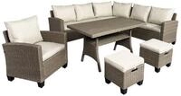 BRAST Gartenlounge-Set Hacienda, bis zu 10 Personen, viele Farben inkl. Kissen &