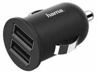 Hama Kfz-Ladegerät, 2x USB-A, 12 W, Schwarz (00210594) USB-Ladegerät