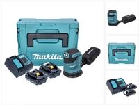 Makita Akku-Exzenterschleifer DBO 180 SYJ Akku Exzenterschleifer 18 V 125 mm +...