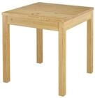 ERST-HOLZ K&uuml;chentisch Kleiner Holztisch Kiefer 75 x 75 Massivholz Beine Glatt