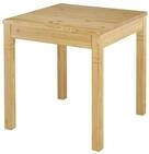 ERST-HOLZ K&uuml;chentisch Kleiner K&uuml;chentisch 75 x 75 Massivholz Kiefer Tischbeine