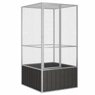 vidaXL Voliere 111 x 107 x 2115 cm Vogelk&auml;fig Anthrazit 111x107x211,5 cm...