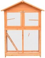 vidaXL Vogelk&auml;fig, Vogelk&auml;fig Kiefernholz & Tannenholz 125,5x59,5x164 cm