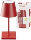 SIGOR LED Tischleuchte Tischleuchte NUINDIE Mini Feuerrot, Dimmbar, 1 LED Platine,