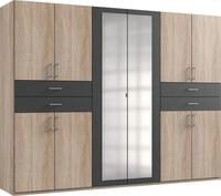 Wimex Kleiderschrank Taiga Kleiderschrank mit Spiegel mit Schubladen auf bequemer