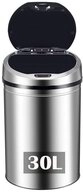 Ribelli M&uuml;lleimer Sensor M&uuml;lleimer 30L, Chrom, M&uuml;lleimer Abfalleimer K&uuml;che