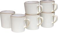Ritzenhoff & Breker Becher Kaffeebecher-Set Visby 6tlg, Wei&szlig;, 6-tlg.,...