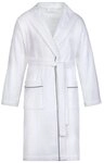 Esprit Unisex-Bademantel Unisex Bademantel mit Kapuze BOX, Baumwolle, hohe