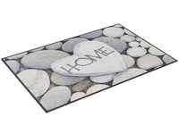 Wash+Dry Fußmatte Pepple Stones grau 40x60 cm