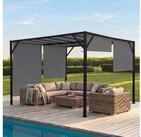 MCW Pergola Beja-4x4-g, BxTxH: 405x405x212 cm, Mit Wasserablauf&ouml;sen, UV-Schutz