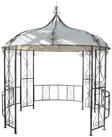 MCW Pergola Cabrera, Mit Wasserablauf&ouml;sen, stabiler Stand, Abnehmbarer Bezug, rund