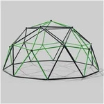 VESKA Kletterger&uuml;st Dome Climber Kinder Kletterkuppel Geodome Metall...