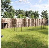 vidaXL Hundezwinger vidaXL Hundezwinger Schwarz 25,41 m&sup2; Stahl